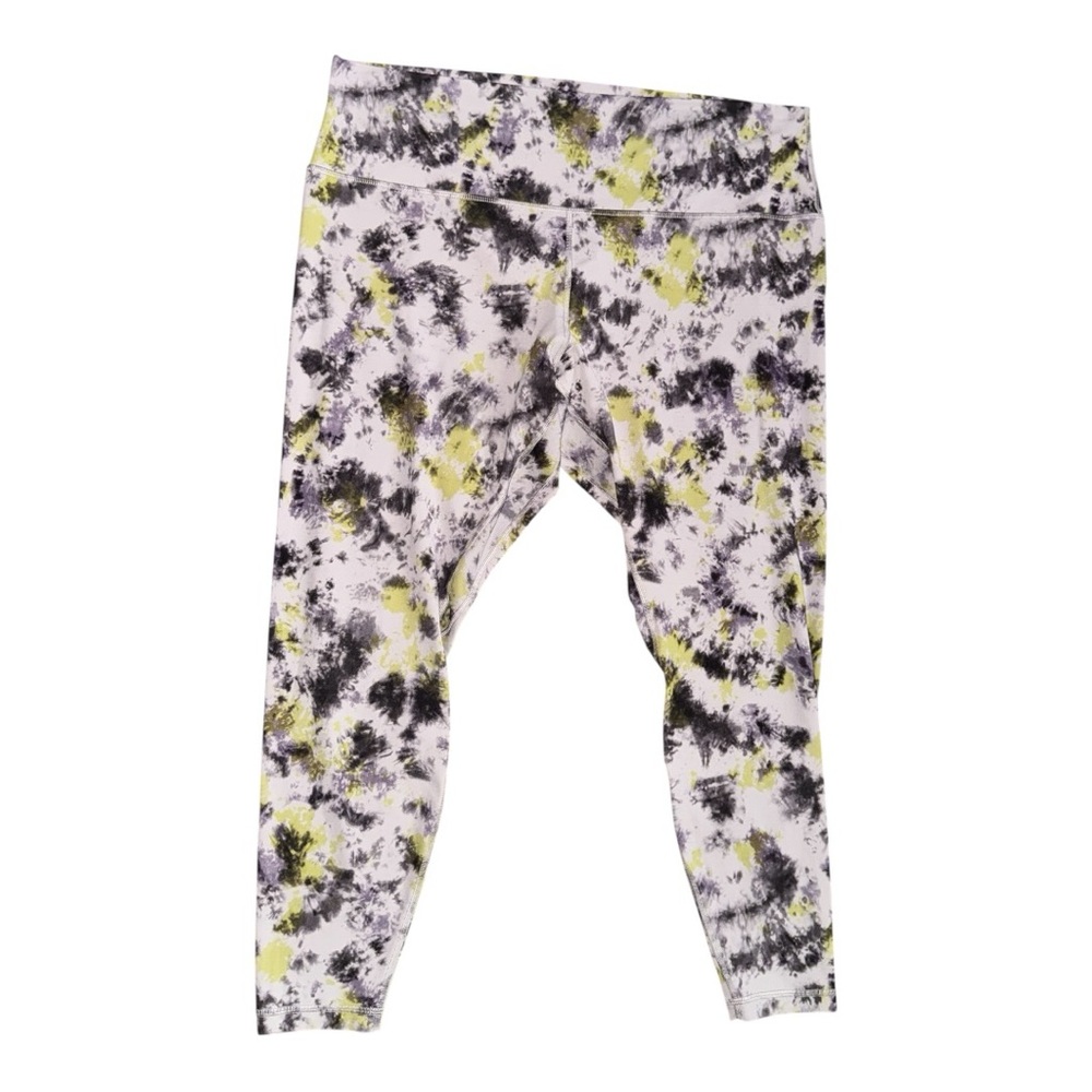 Lululemon Align High-Rise Pant 28", Radial Tie Dye Mauve Grey Multi, Size 20